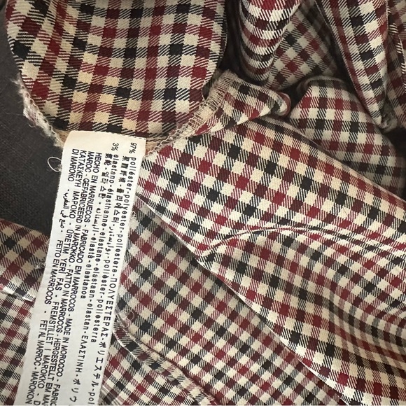 Zara Brown Checkered Long Sleeve Dress - Picture 8 of 9